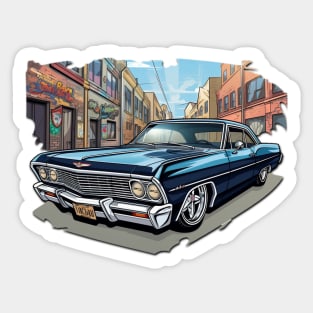 Urban Vibes: Chevy Caprice Lowrider Sticker